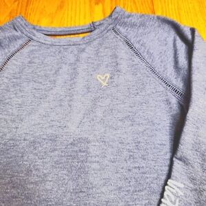 Soft denim-blue-colored super-cute top! (Buy 3 colors for $30)